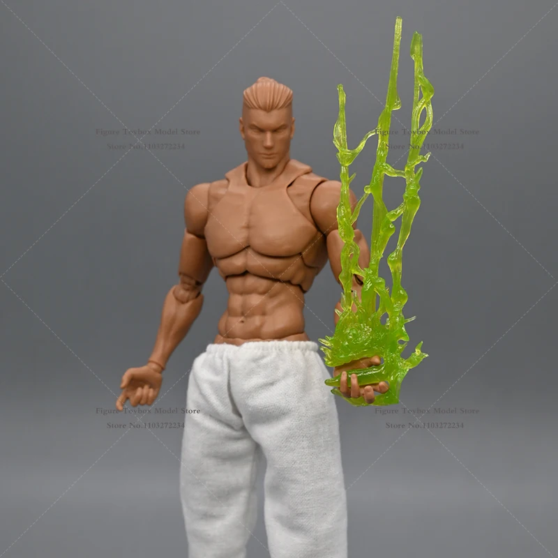 1/12 男兵士ロングショートミニグリーン炎モデルアクセサリー赤燃焼特殊効果おもちゃ 6 "ネージャオフィギュアシーン飾り