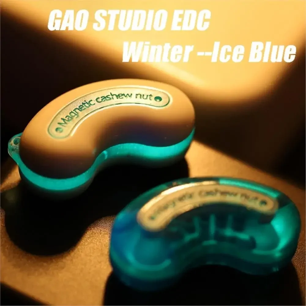 

STARSABER EDC Winter Ice Blue Magnetic Cashew Nut Luminous And Waterproof EDC Office Trendy Toys Rich Push Slider PC