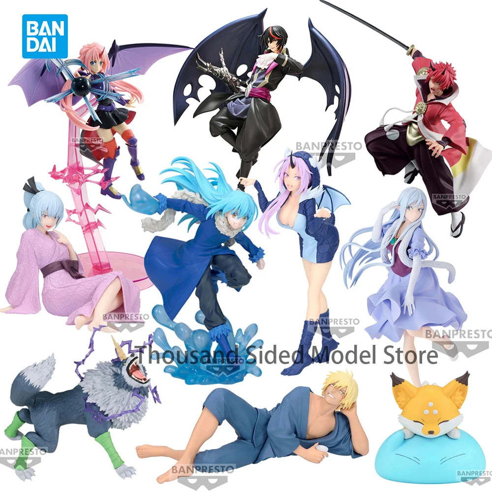 En Stock Original Banpresto Rimuru Tempest Benimaru Milim Nava Shion Veldla Tempest Ranga Diablo figura de Anime Molde Juguetes
