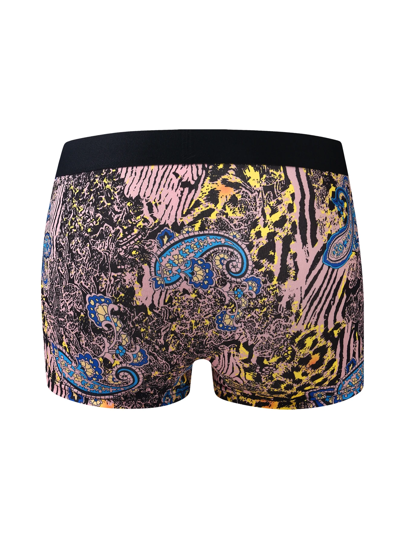 12-Pack Random Assorted Men's Boxer Briefs with Fruit And Leopard Print Cartoon Graffiti Designs Comfortable High Elasticity You