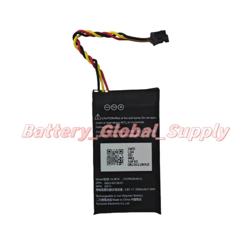 

3.8V 2000MAH battery for GLIB18 GS12 G823-00138-01 Fast delivery, high quality -