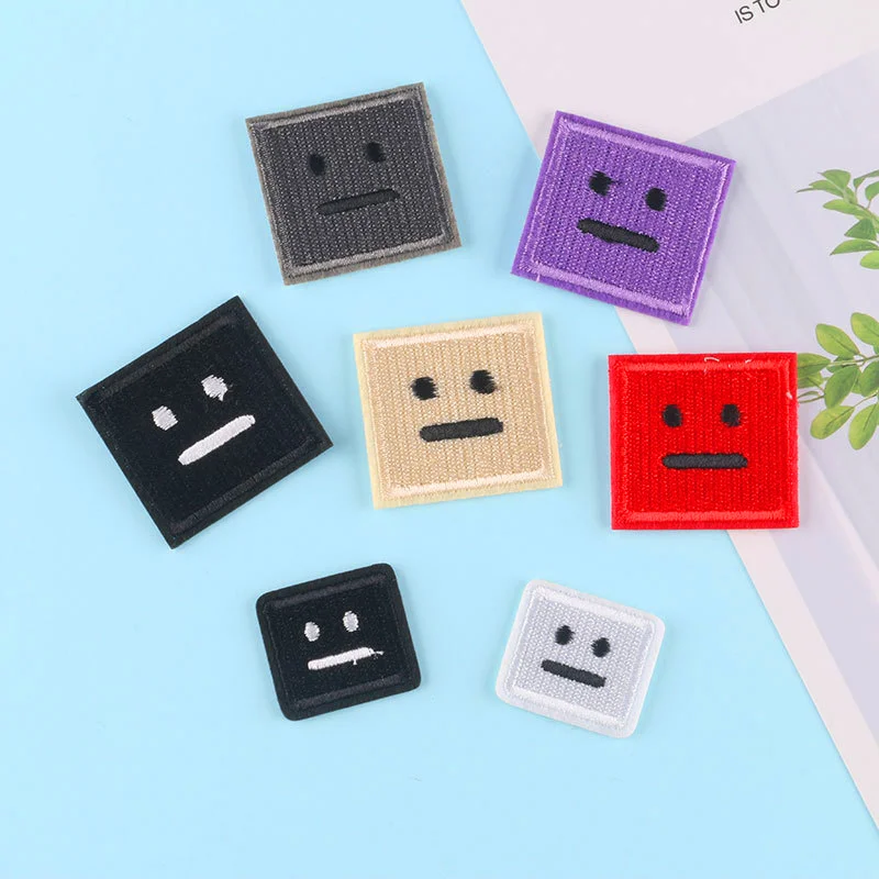 10pc Patch Hat Badge Children's Clothing Accessories Animal Embroidery Cloth Patch Embroidery Badge Smiling Face Wholesale