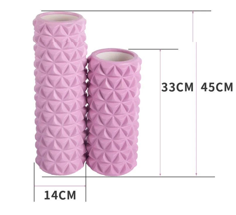 EVA Foam Roller Yoga Roller 3D Diamond Cut Deep Tissue Massage Multiple Color Massage Roller Fitness Gym Exercise