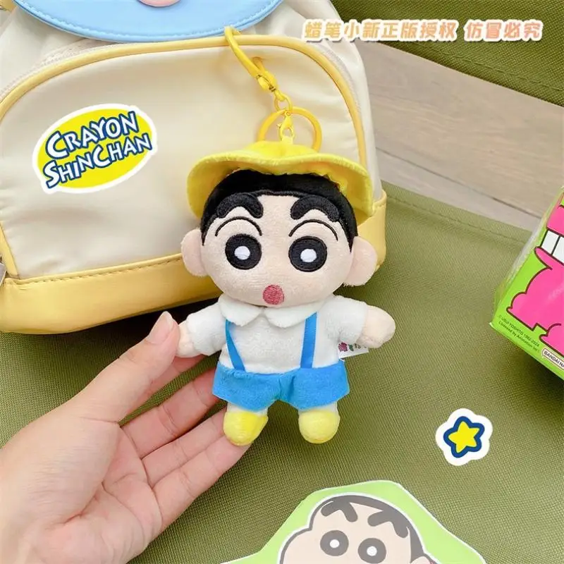 Anime Pluche Hanger Crayon Shinchan Sleutelhanger Kawaii Schooltas Hanger Meisje Versieren Goed Ziet er Draagbare Cartoon Gift Groothandel