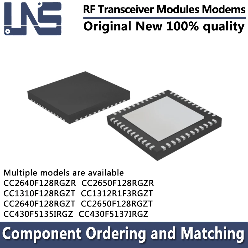 

1PCS CC1310F128RGZT CC1312R1F3RGZT CC2640F128RGZT CC2650F128RGZT CC430F5135IRGZ CC430F5137IRGZ RF Transceiver Modules Modems