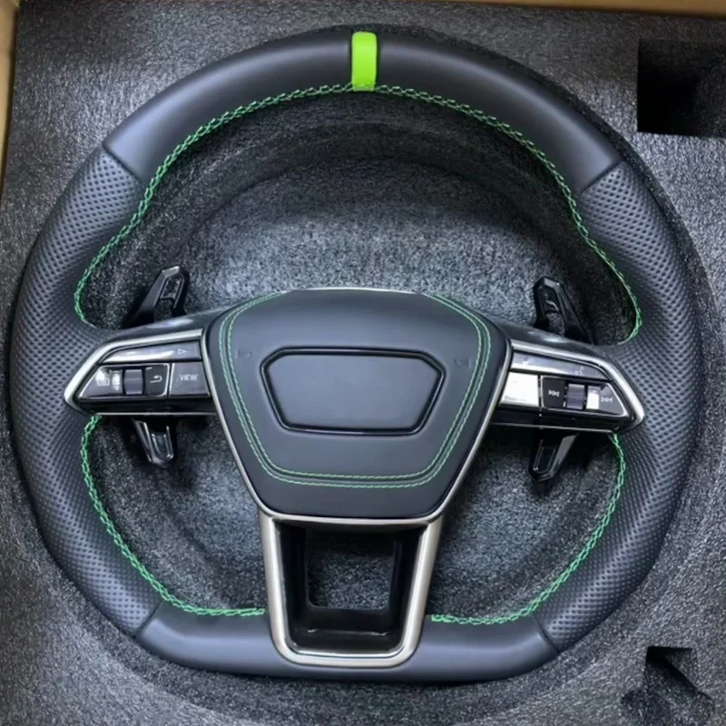 

Custom Upgrade For Audi RS/S Series Universal A3 A4 B9 A5 A7 A8 RS3 RS4 RS5 S3 S4 S5 Q3 Q5 Q7 LED Carbon Fiber Steering Wheel