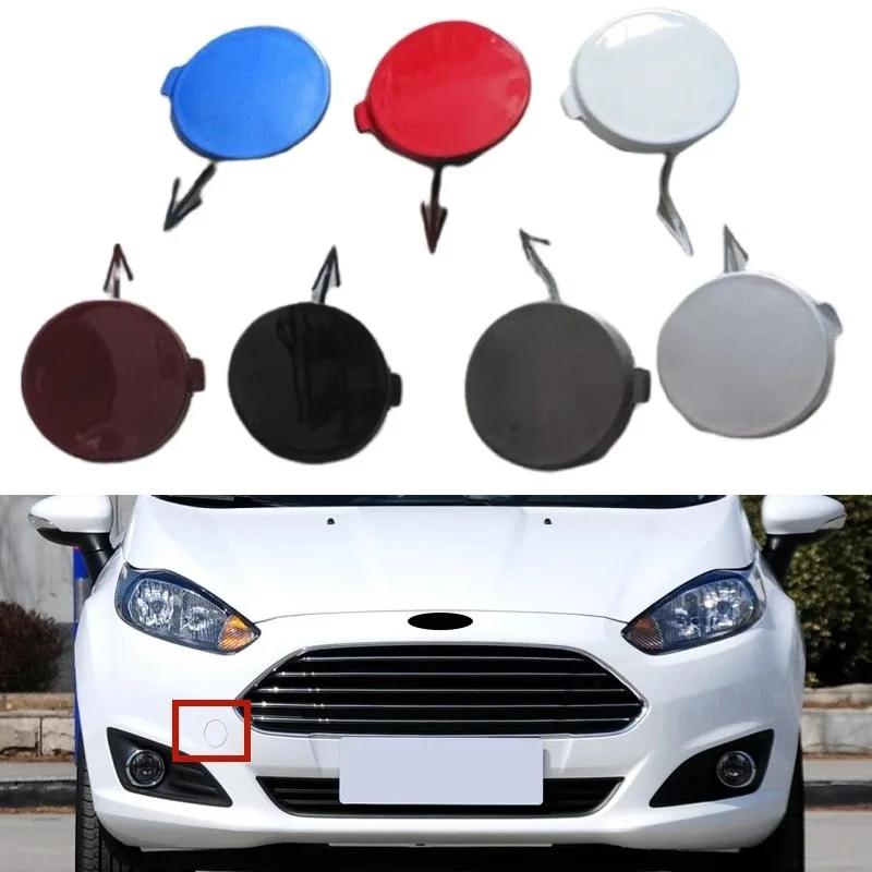 

Front Bumper Trailer Lid Eye Cap Towing Hook Cover For Ford Fiesta 2012 2013 2014 2015