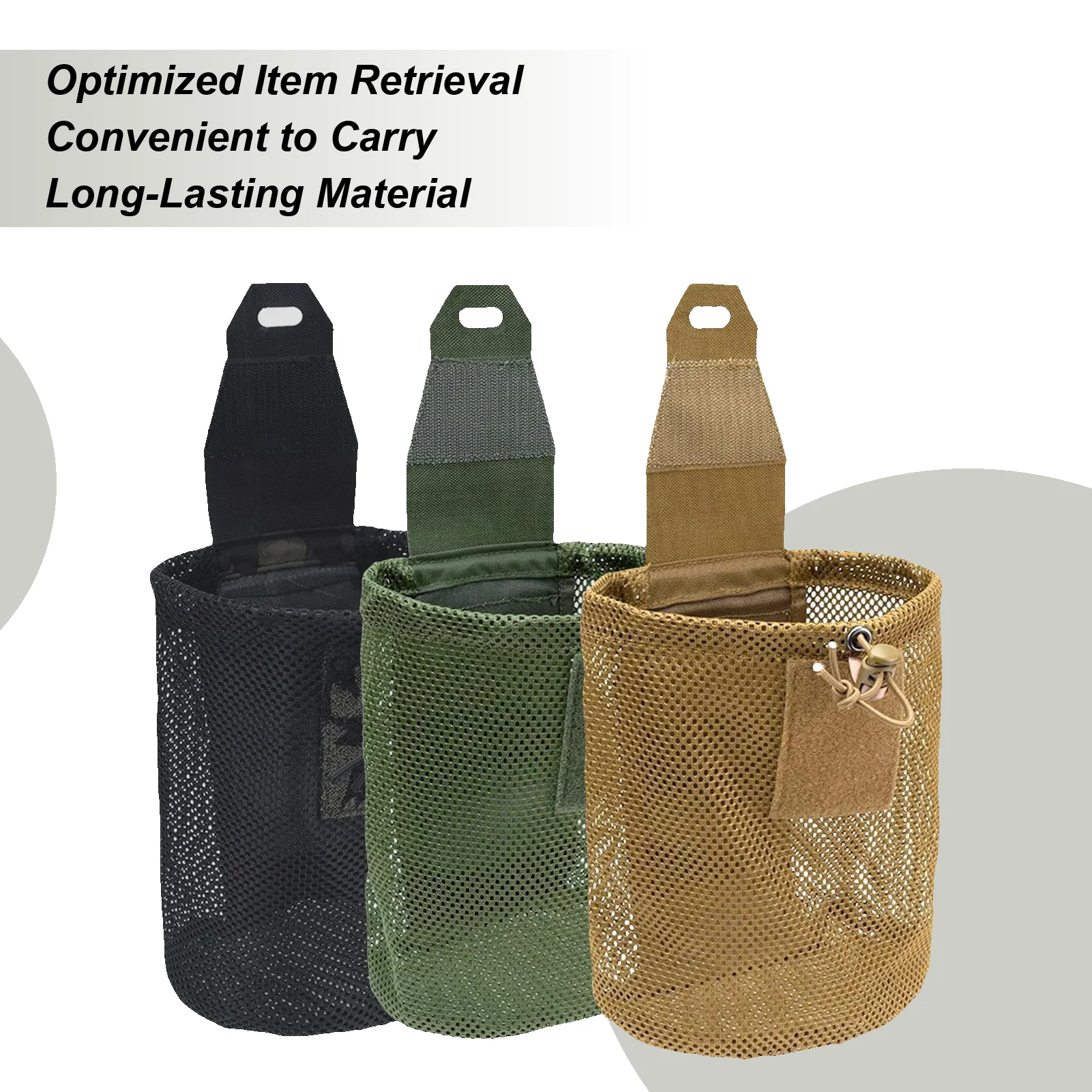 

Mesh Dump Pouch Drop Pouch Foldable Mag Recycling Holder Tool Sundries Bag Magazines Utility Pouch For Molles Belt Vest