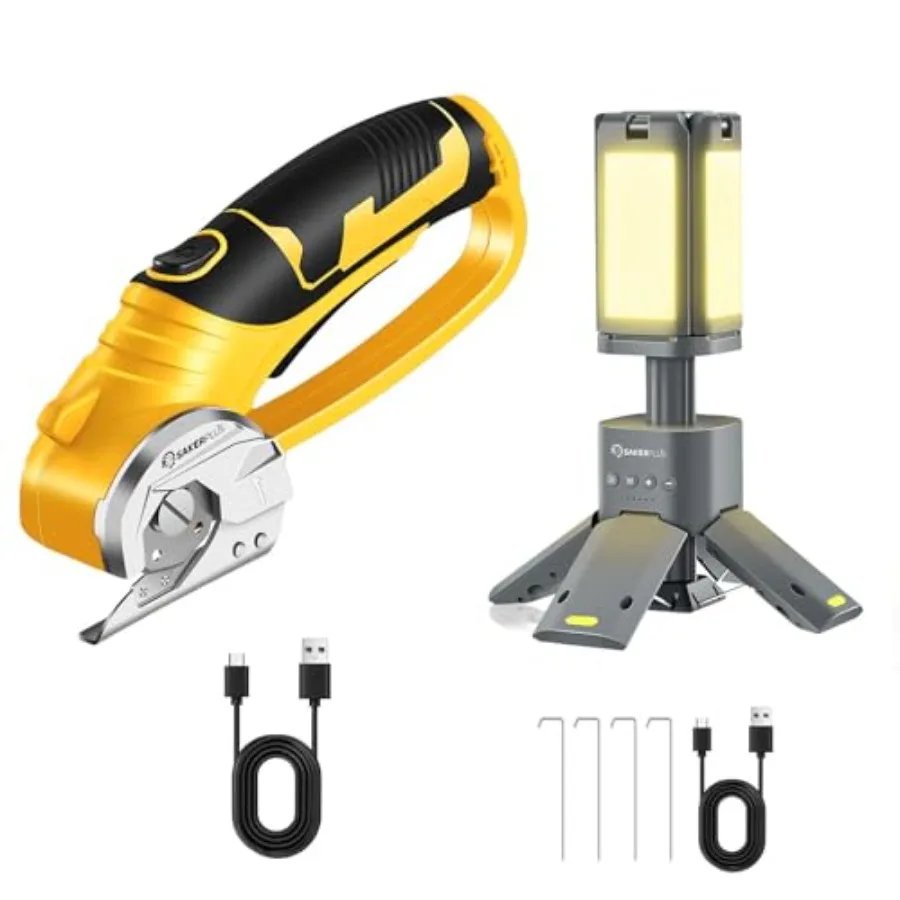 

Cordless Electric Scissors and SakerPlus Telescopic Camping Lantern