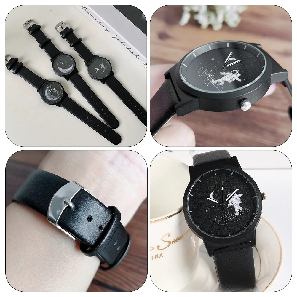 スタイリッシュな宇宙飛行士の腕時計とプレミアムベルト、信頼性の高いムーブメント、ホリデーフェスティバルのギフトに最適です。