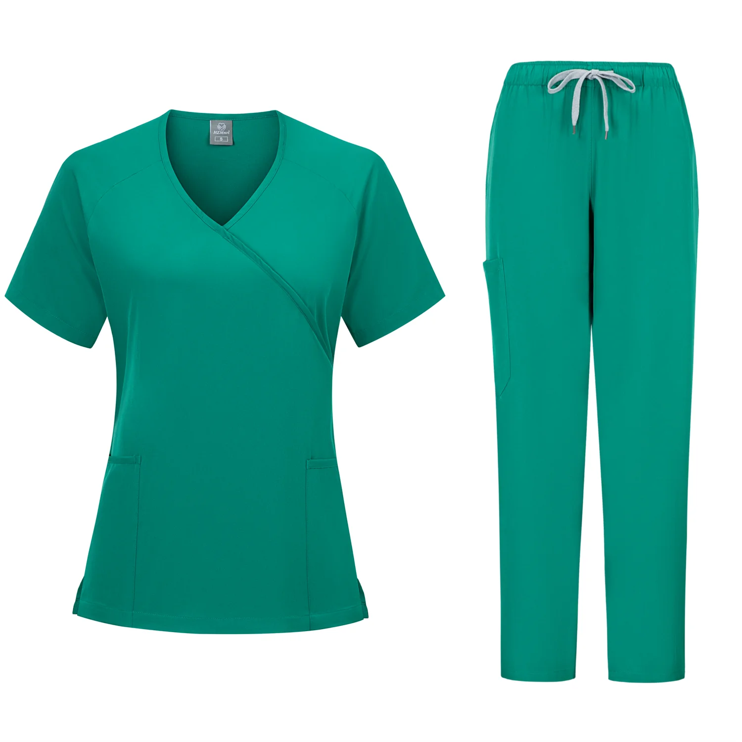 Hospital Working Scrub Set Medical Supplies Nurse Suit Surgery Gowns Dental Clinic Beauty Salon Workwear