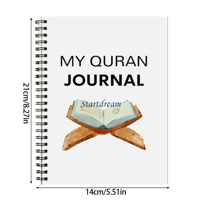 Twin Coil Binding Coran Guide Planner Professional Coran Study Journal Notebook K92C