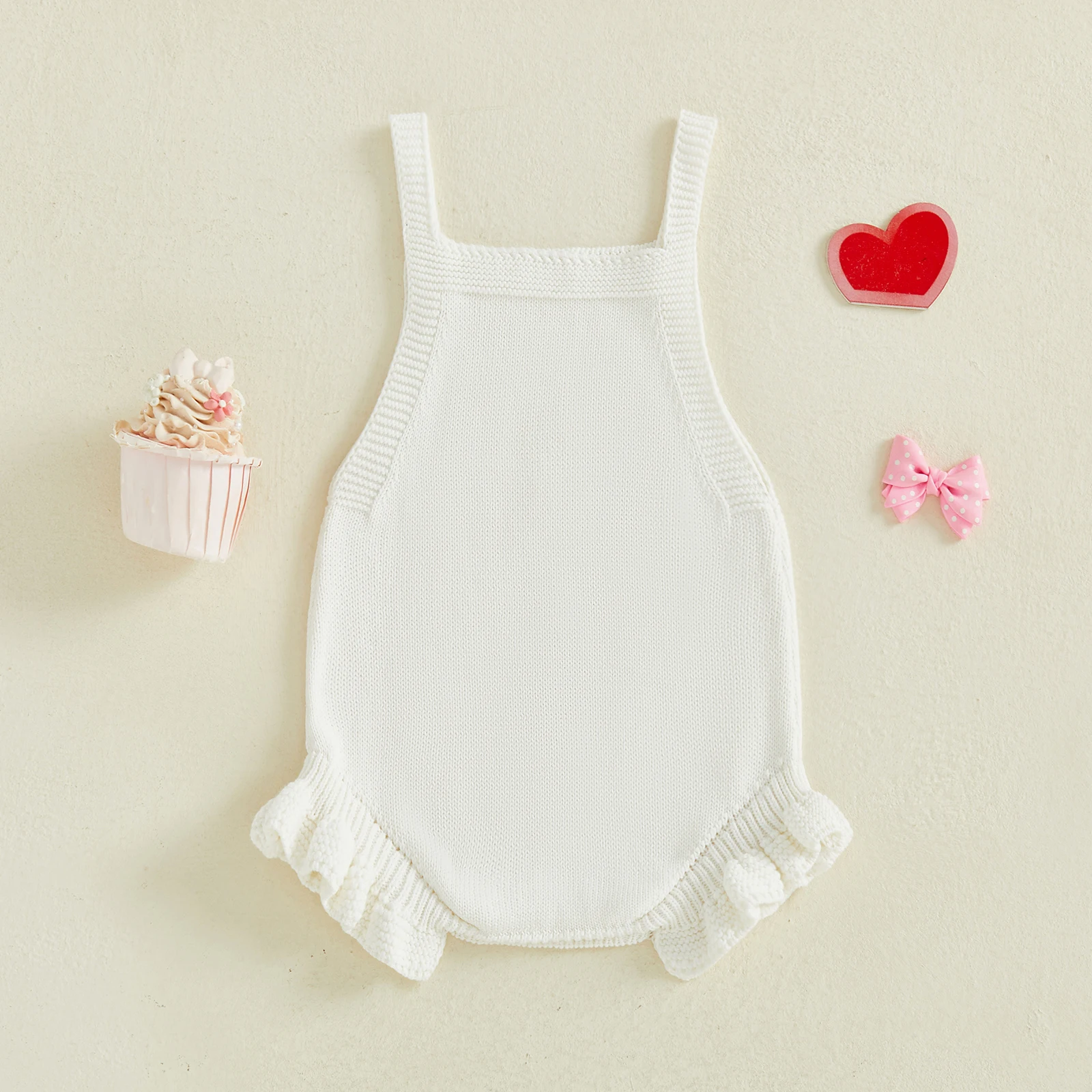 طفل رضيع الفتيات محبوك بذلة أزياء الرضع القطن السروال القصير الأطفال أكمام كشكش تقليم عبر إلكتروني التطريز رومبير