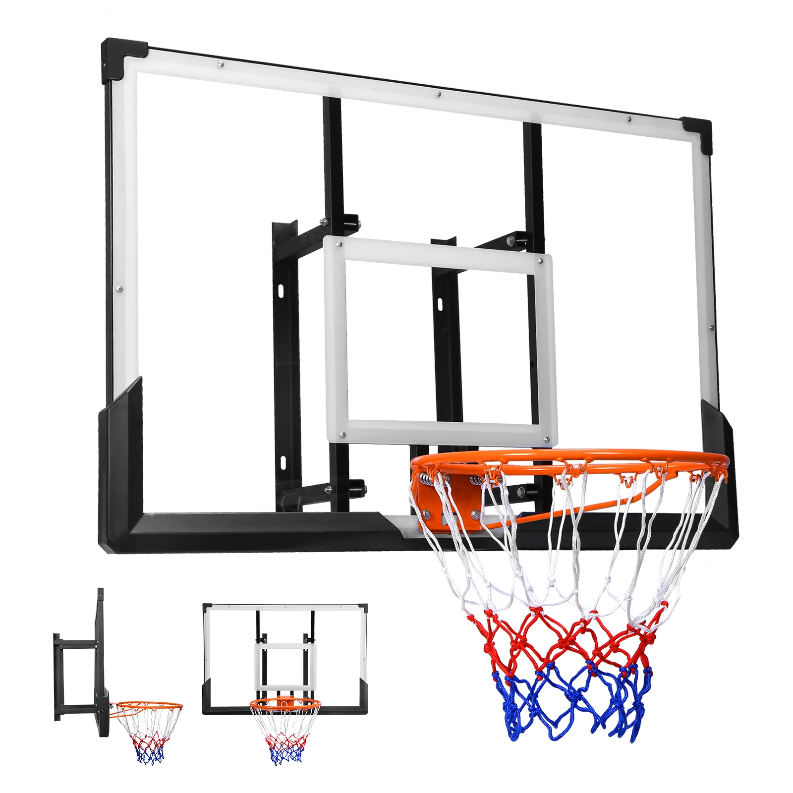 

47-дюймовое настенное баскетбольное кольцо с ПК-панелью для подростков и взрослых