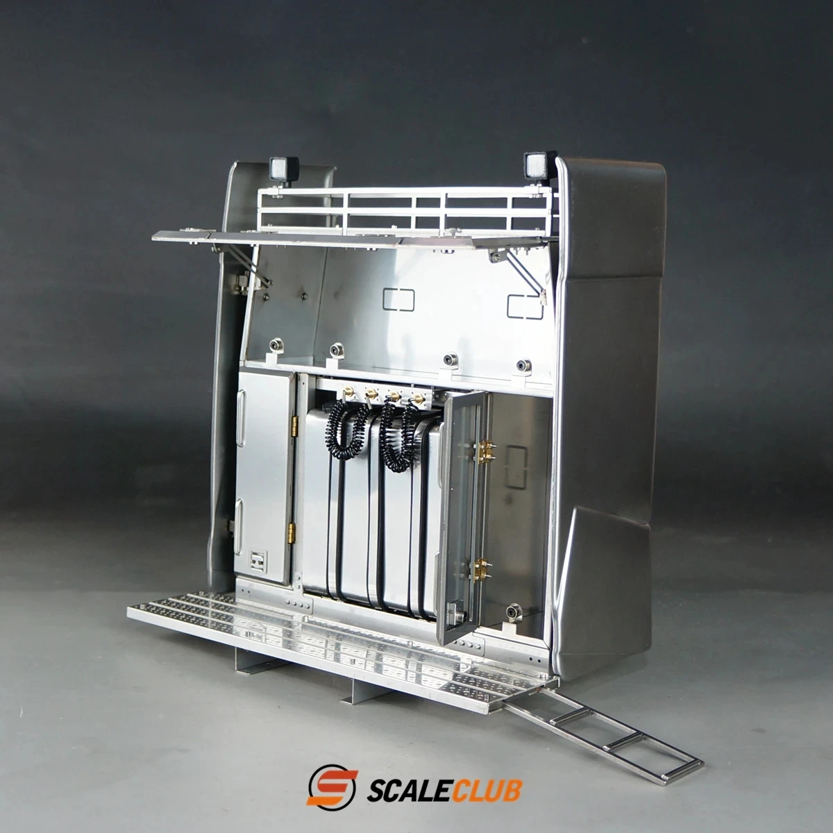 Scaleclub Model For Tamiya 1/14 For Regal For Volvo Heavy Tow Metal Equipment Rack Toolbox For Lesu Car Parts Rc Truck Trailer