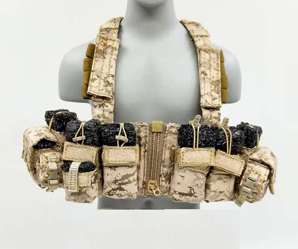 

1/6th EASY&SIMPLE ES 26045A US. Soldier Doll Operation Unit Hang Chest Vest Bags Accessories Toys Model For 12" Doll Figure DIY