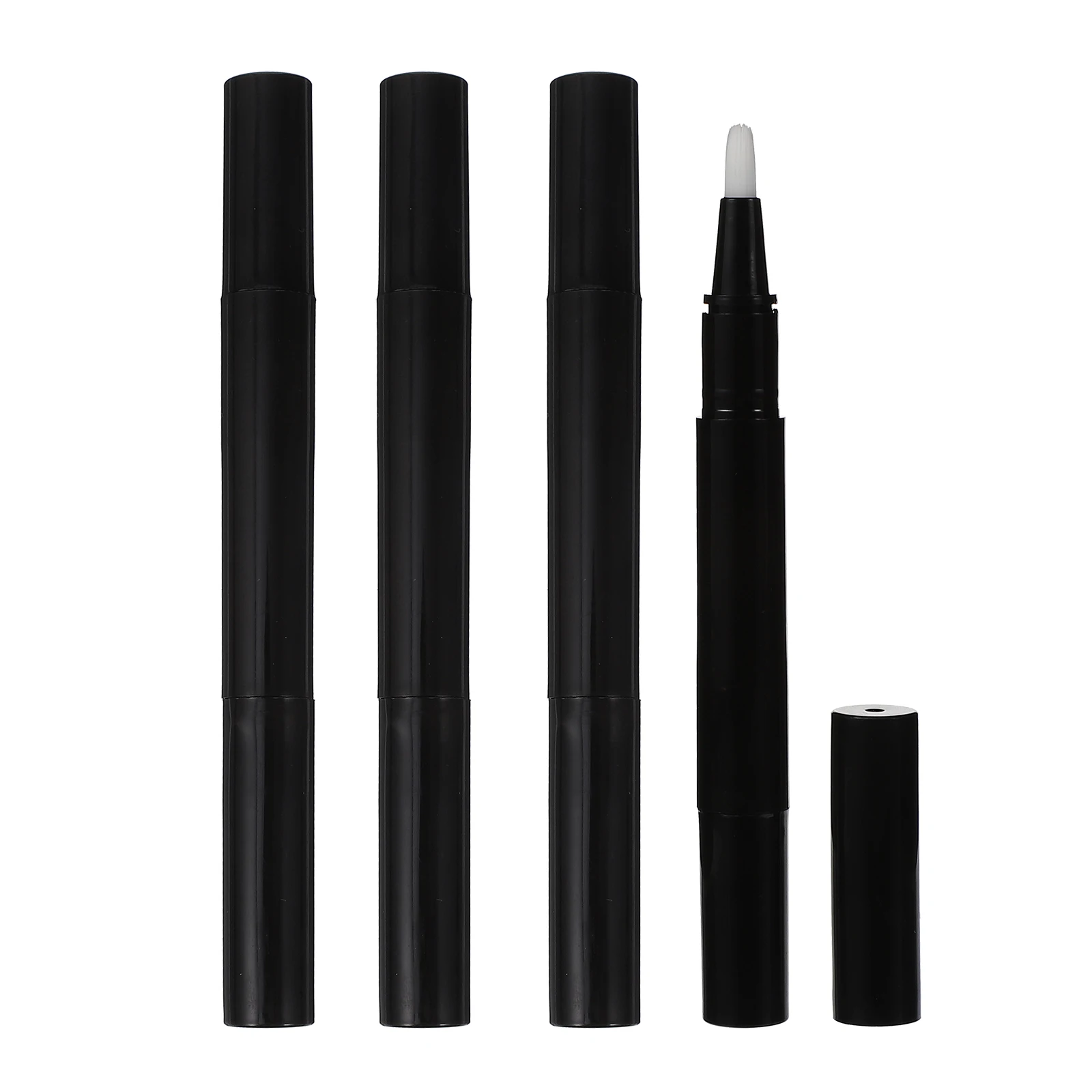 

4pcs Eyelash Growth Liquid Empty Oil Pen Brush Tip Container For Lip Gloss Nail Polish Travel Manicure Plastic