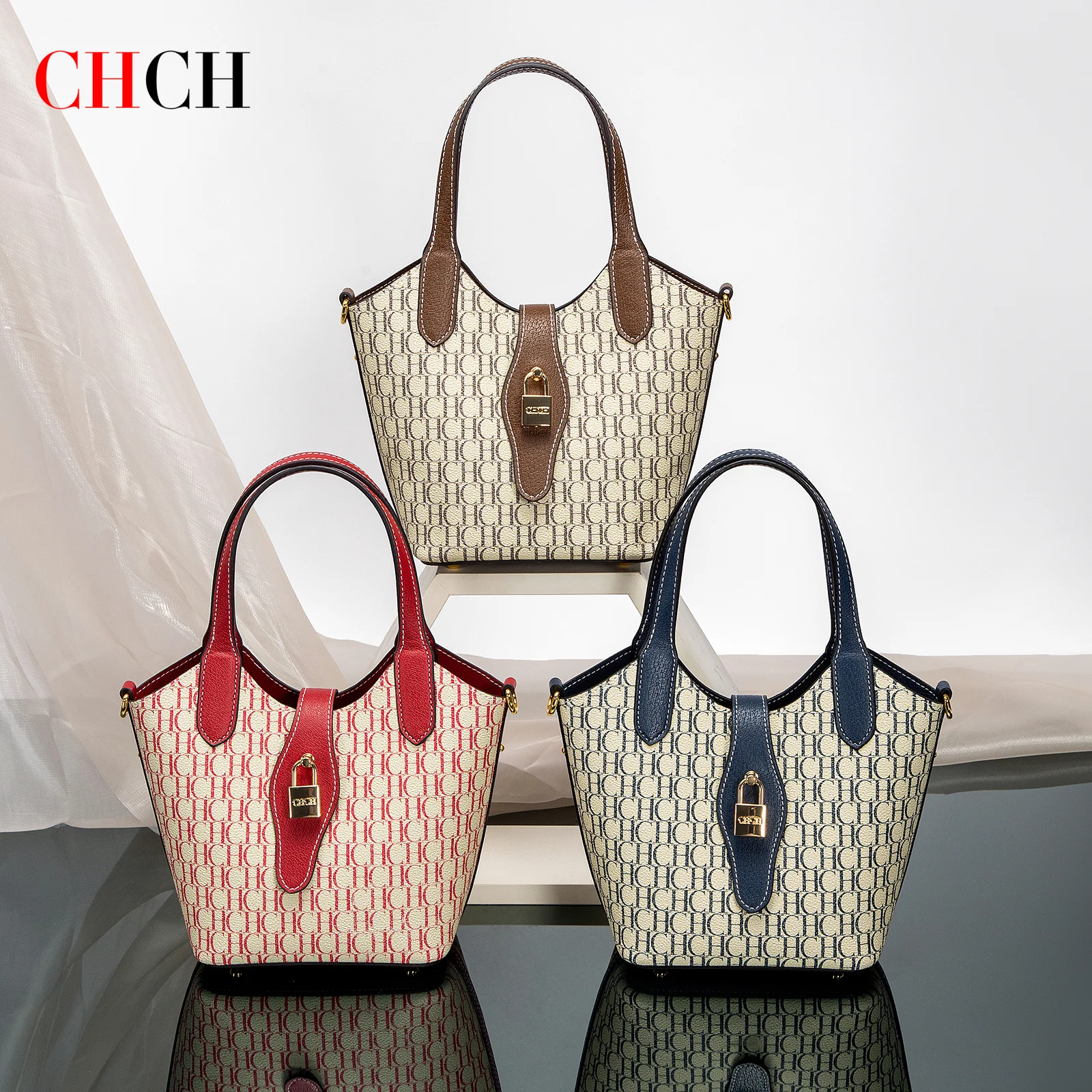 CHCH Women's Handbag Autumn New Collection Simple Women's Vegetable Basket Handbag