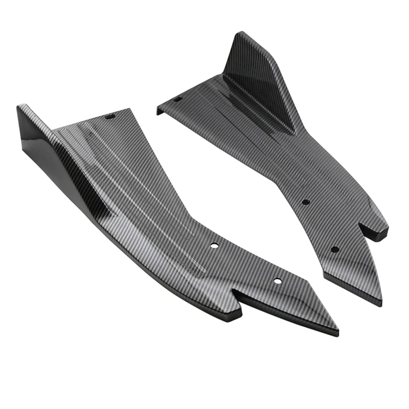 

A03Z-48Cm Rear Bumper Protector Canards Splitter Side Skirt Guard Body Kits Cover Sticker Car Tuning Accessories
