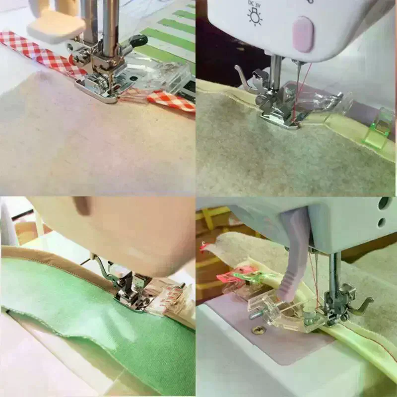 Adjustable Bias Tape Binding Foot Snap Presser Foot 6290 For Brother And Most Low Shank Sewing Machine Accessories