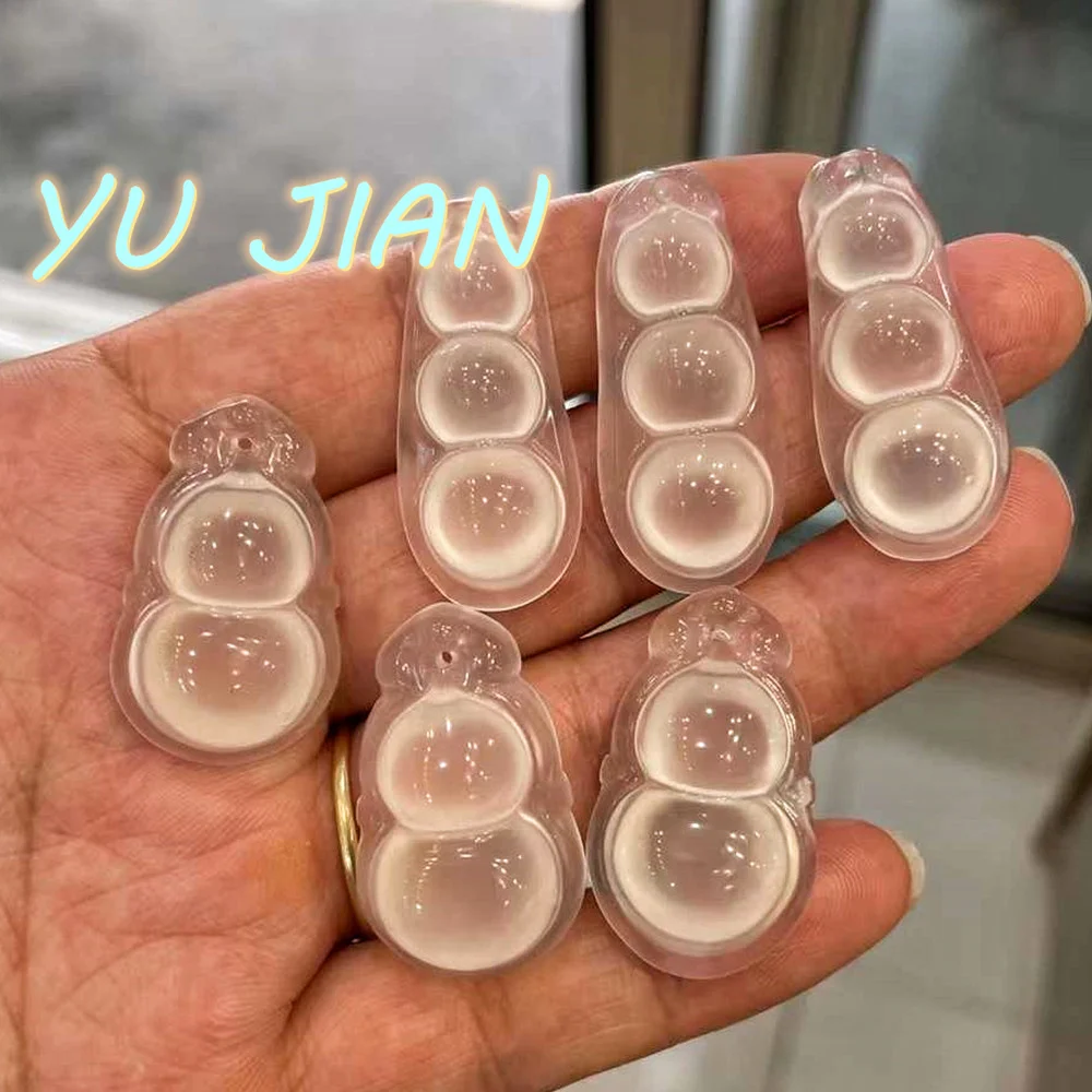 New Advanced Ice Seed Transparent Bright Exquisite High-quality Hand-carved Jade Pendant Boutique Necklace With Chain Jewelry 3