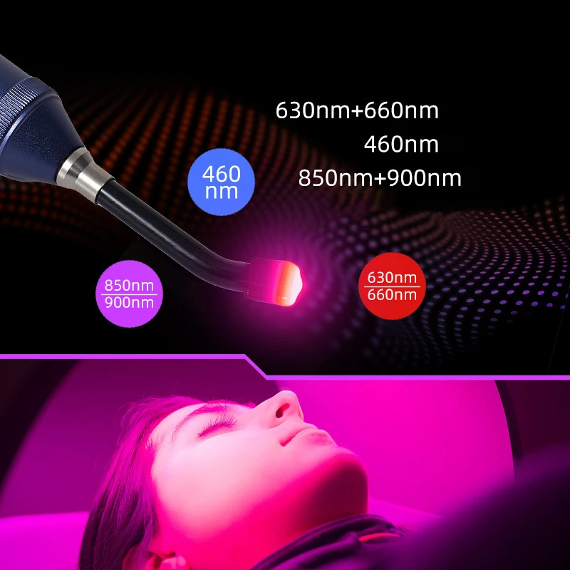 Portable Red Light Infrared Therapy Device Sore Canker Lip Therapy Handheld Removable Oral Physiotherapy Wand Health Pain Relief