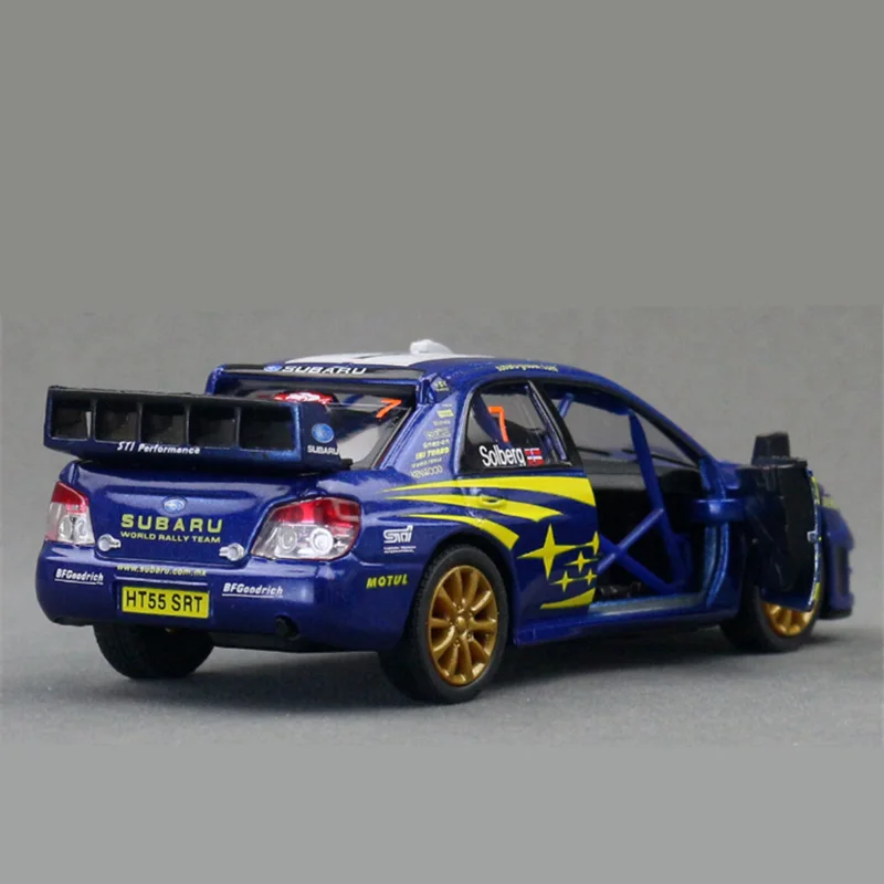 1:36 سوباروس امبريزا 2007 نسخة المسار سبيكة سيارة رياضية نموذج Diecasts المعادن سباق المركبات نموذج سيارة محاكاة لعبة أطفال هدية #5