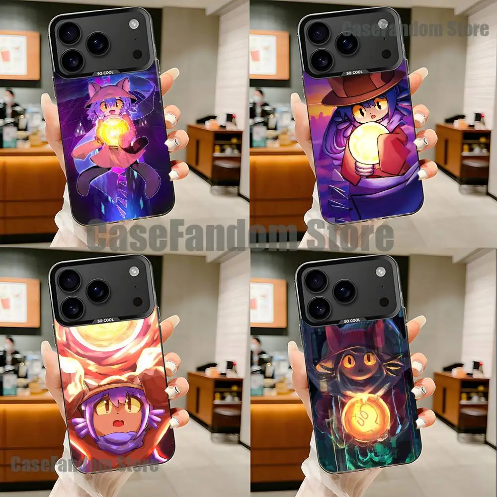 

O-Oneshot N-Niko Black Matte Shockproof CoverPhone Case For iPhone 17,16,15,14,13,12,11,Pro,Max,Plus