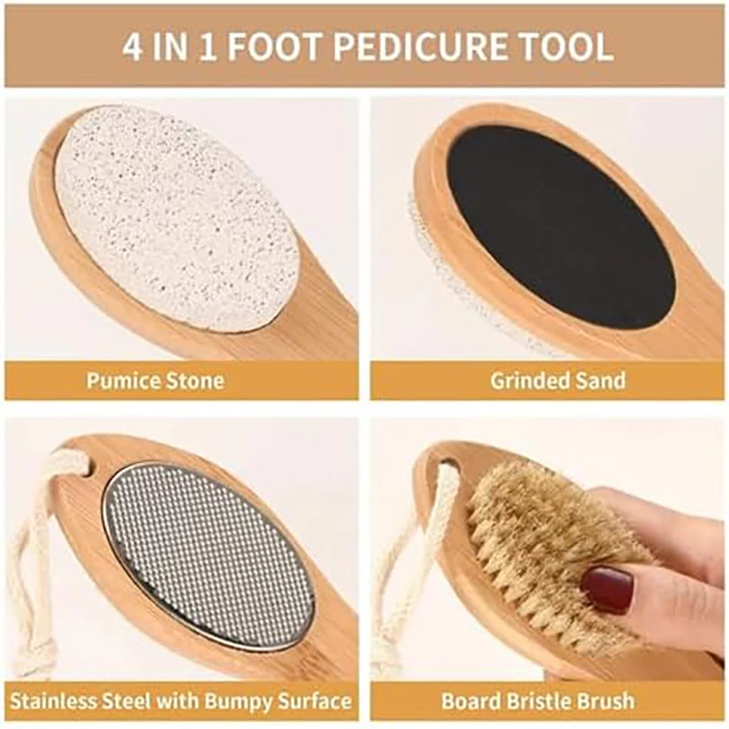 Multi Functional Foot Care Rubbing Board Foot Grinding Stone Foot Washing Brush For Easy Removal Of Dead Skin And Calluses