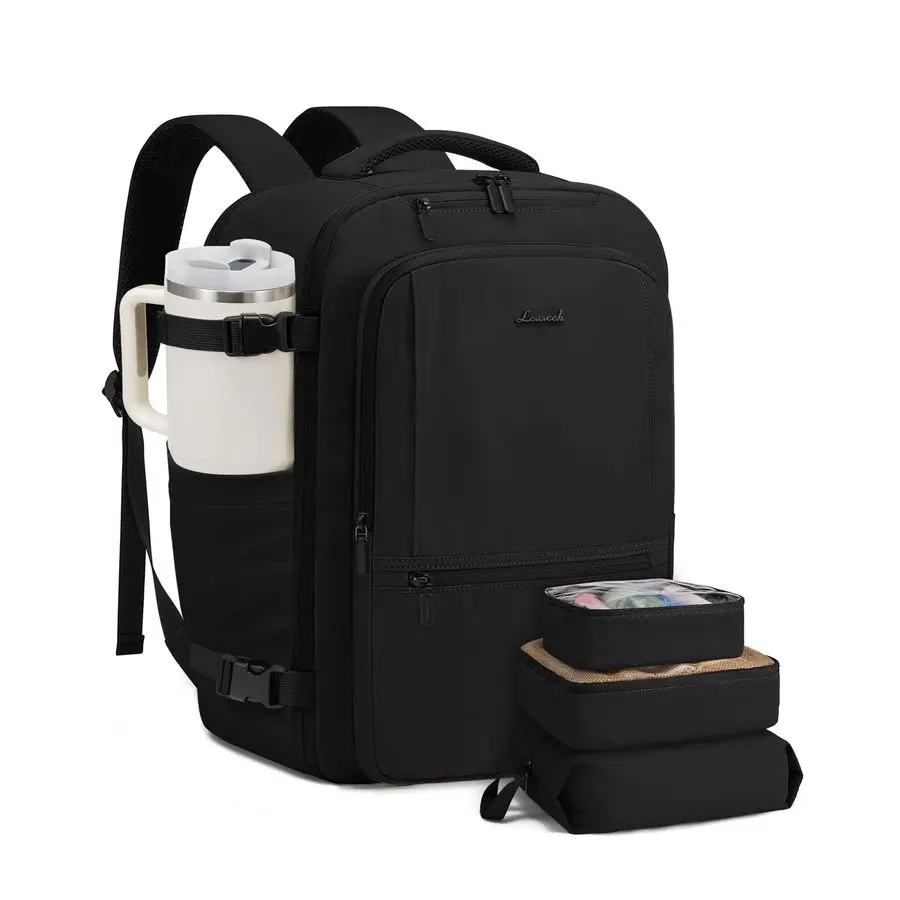 

Travel Backpack for Women amp Men, 50L Large Carry On Backpack Airline Approved, TSA Personal Item Weekender Bag, Water Resistan