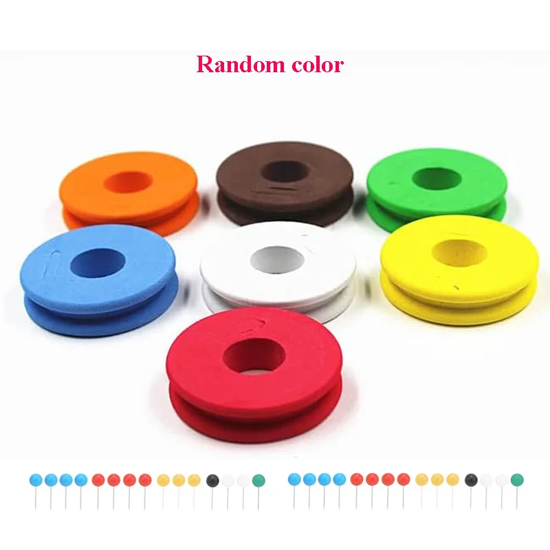 12/22PCS Angelschnur Lagerung Schaum Spulen 68mm/45mm + 50Pcs Pins Rund Angeln draht Wicklung Boards Fliegen Angeln Getriebe Zubehör – Detail 13