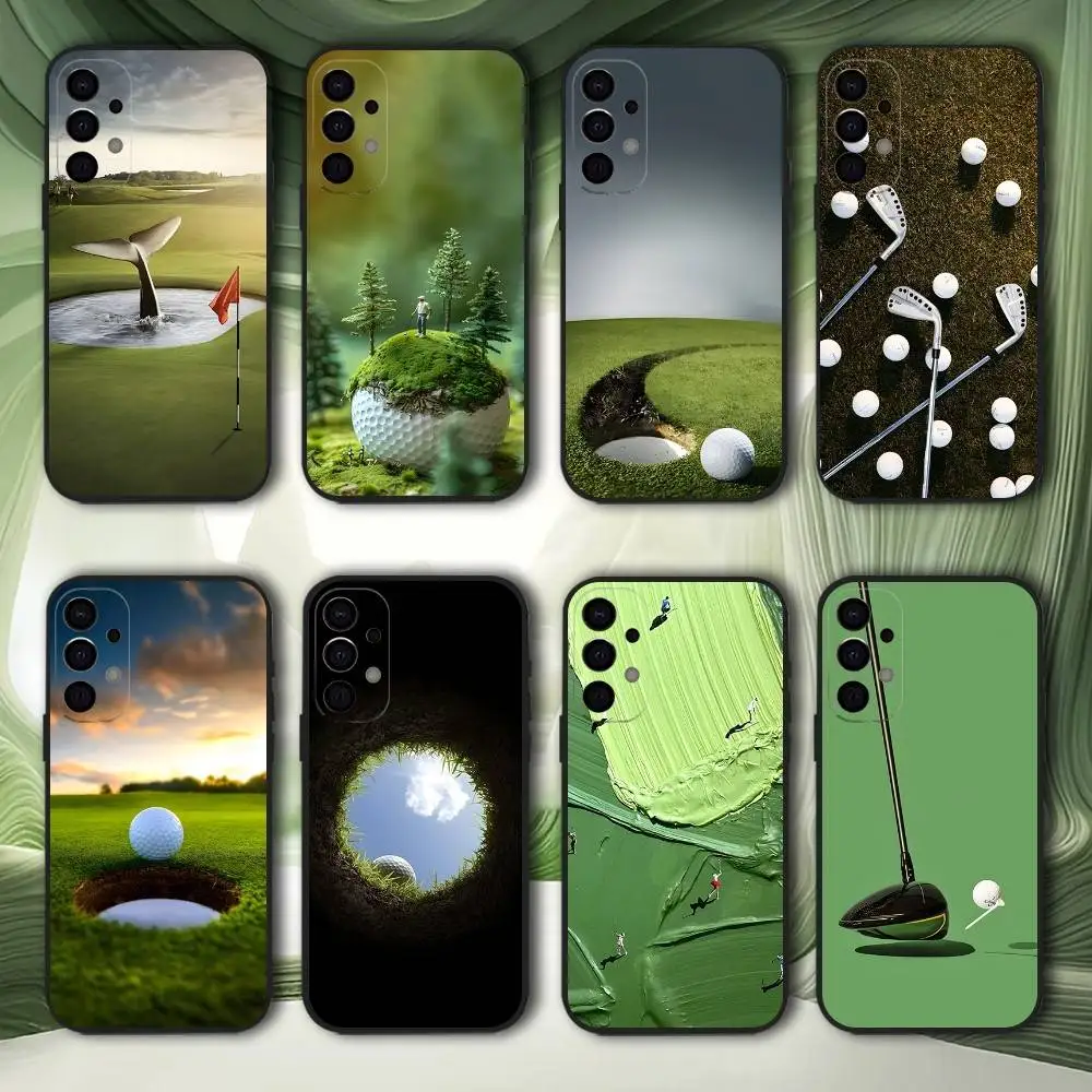 

Sport Golf Ball Phone Case For Samsung S25,S24,S21,S22,S23,S30,Ultra,S20,Plus,Fe,Lite,5G Black Cover