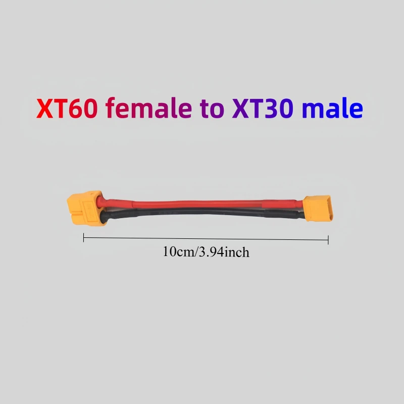 10CM XT60 Adapterkabel, XT60 zu XT30/T/XT90 Stecker auf Buchse Adapterkabel, Silikonkabel – Detail 4