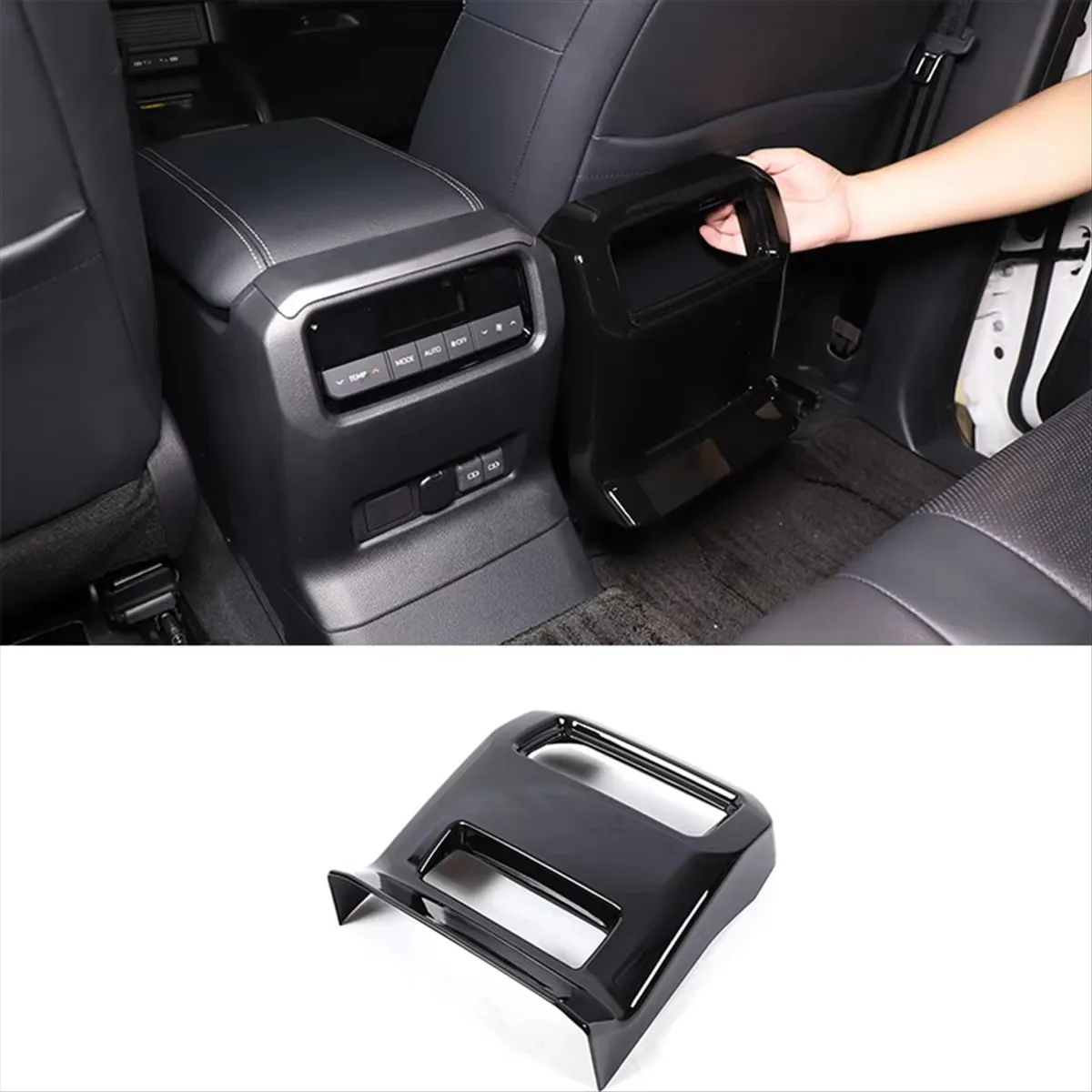 

Car Rear Air Conditioning Vent Outlet Frame Cover Trims For Toyota Land Cruiser 250 Prado LC250 2024 AC Vent Car Accessories