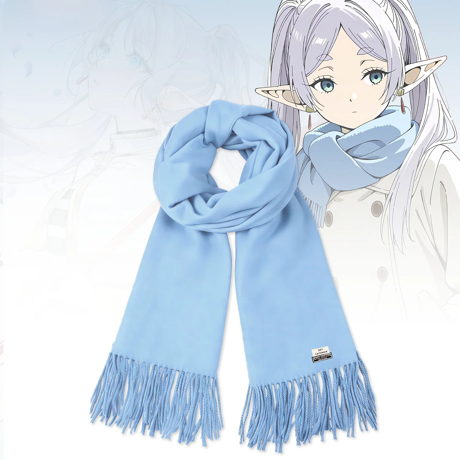 暖かさアニメカップルスカーフ男性と女性のための秋冬ソフト快適なポリエステル漫画プリントexサイズフリーサイズ