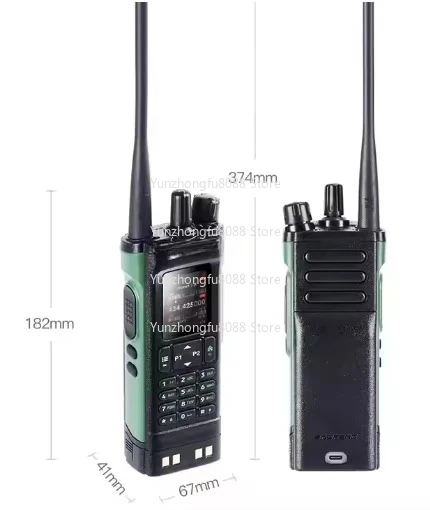 10W Global Positioning System Bidirectional AES256 Encryption AM FM Transmitter Remote Intercom DM32UV Digital Radio