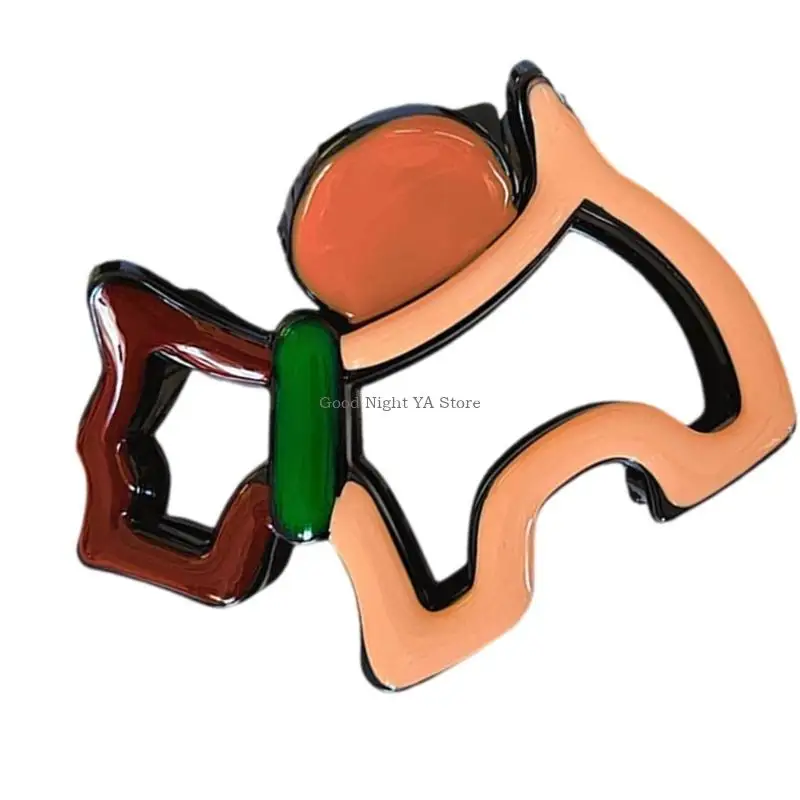 Eye Catching Puppy Lover คลิปผมปฏิบัติ Hollow Claw คลิปสำหรับผมสั้นผู้หญิงสาวแฟชั่นอุปกรณ์เสริมผม