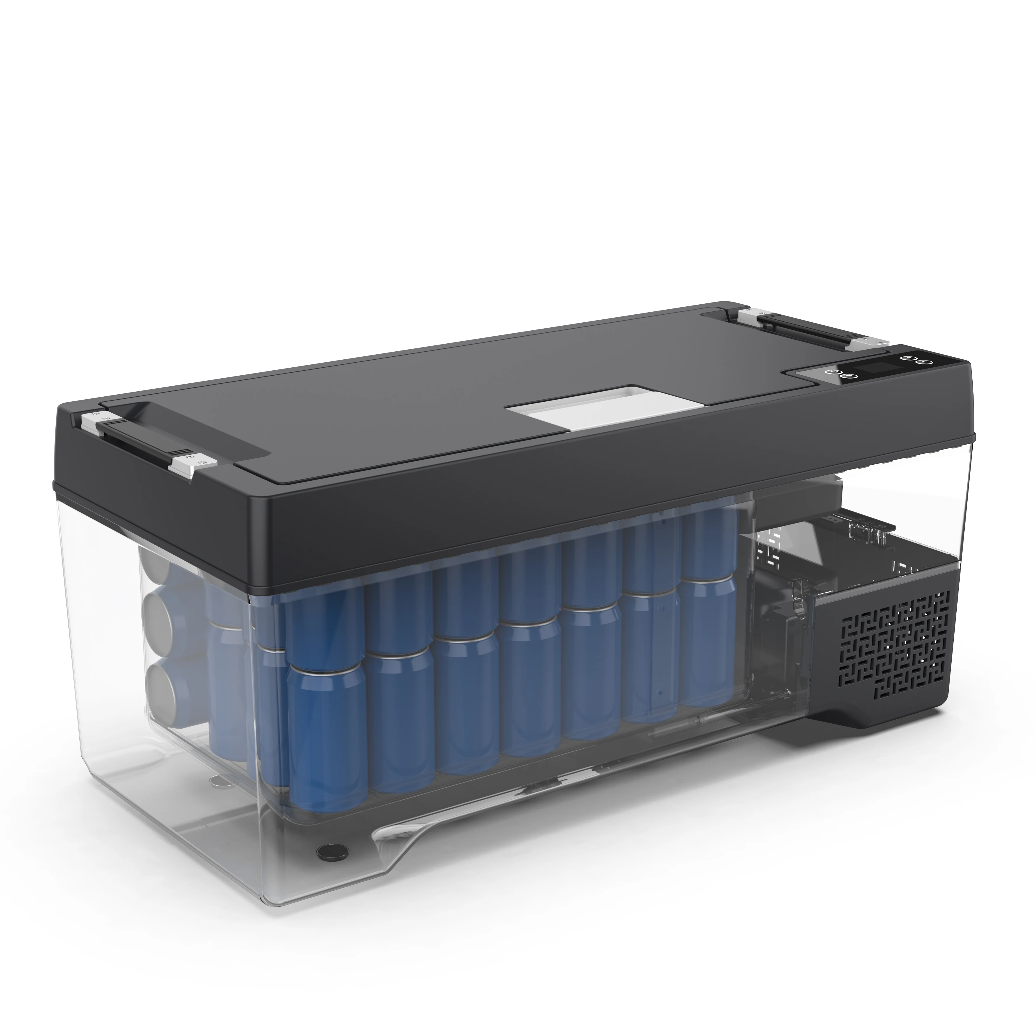 ZAIQU 40L ثلاجة تلقائية صندوق تبريد كهربائي ثلاجة 12 فولت ثلاجة سيارة محمولة خارجية لـ