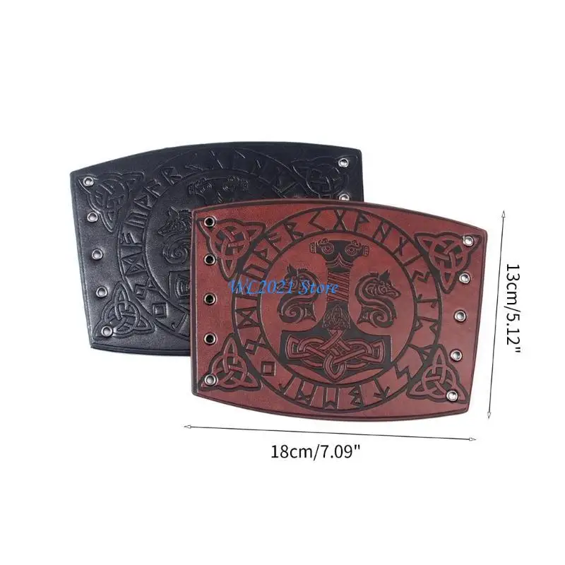 G5GC armadura Medieval para hombres, calentadores brazos para Cosplay con cordones, guantelete caballero pirata Vintage,