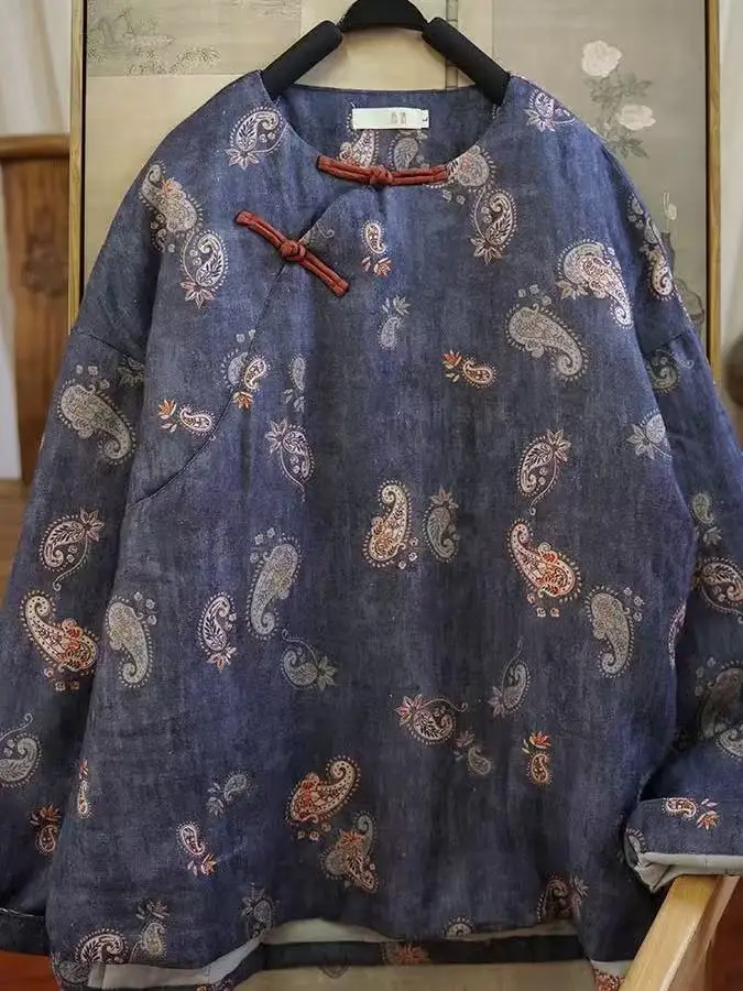 

Аутентичная тонкая хлопковая лоскутная маленькая хлопковая куртка с наклонным клапаном и пуговицами, хлопковое пальто, зимняя китайская этническая хлопковая одежда