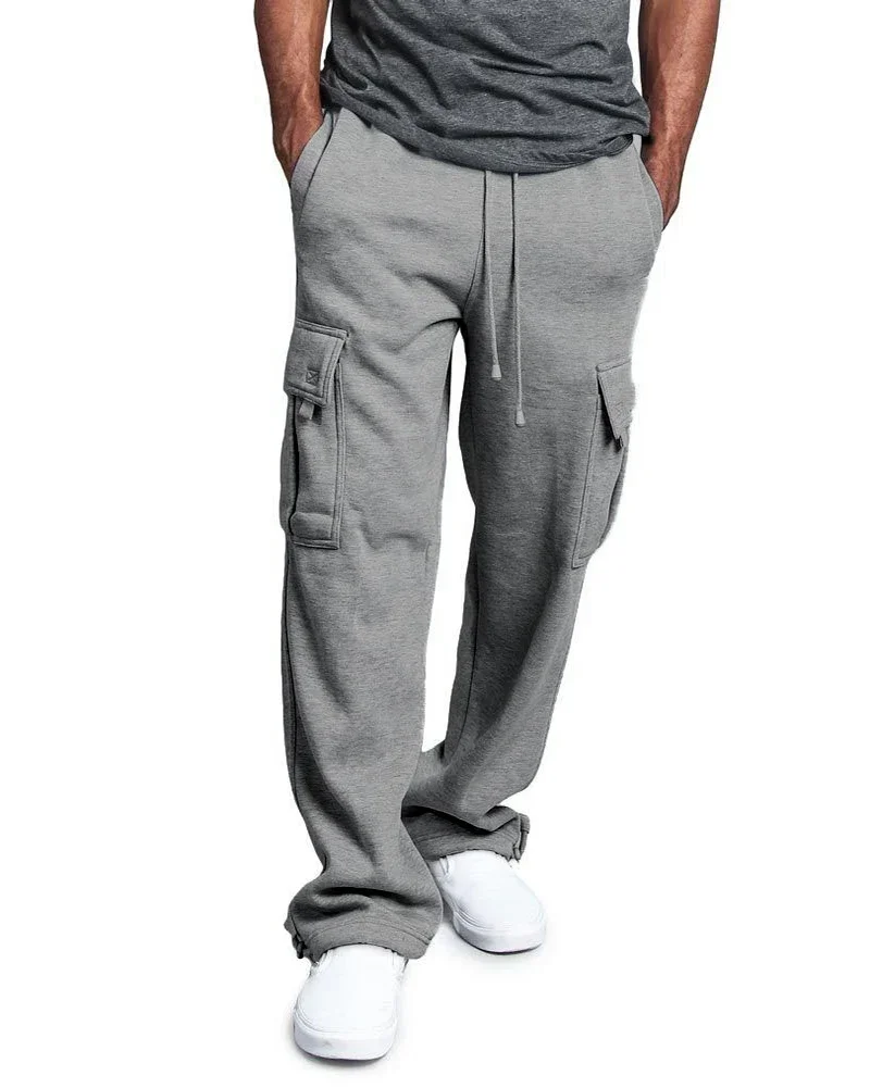 New Mens Cargo Pants Trend High Street Bottoms Fitness Workout Running Gym Pants Training Exercise Comfortable Casual Sweatpant