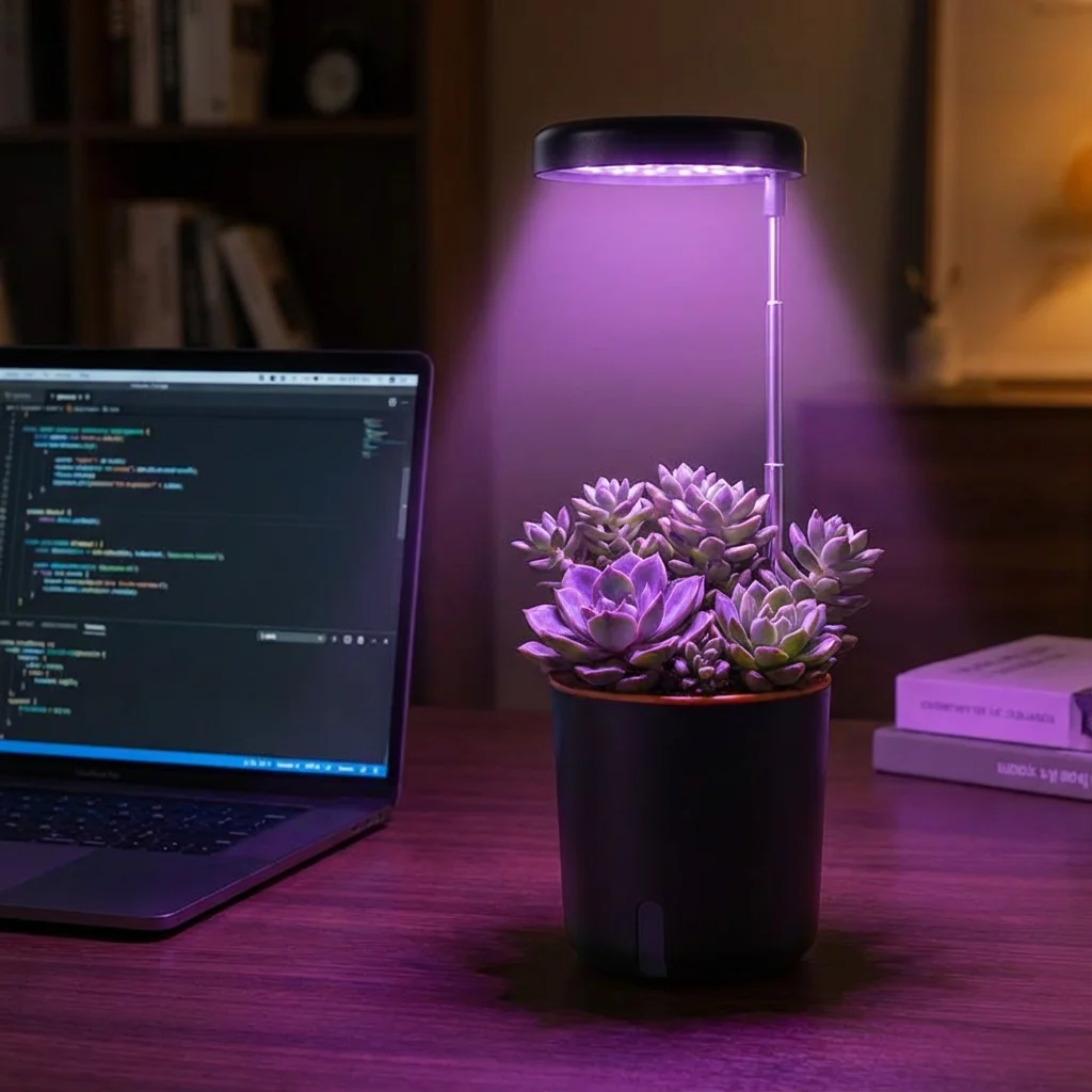 

Комплект для гидропонного выращивания, комнатный сад с фитолампой, регулируемый по высоте контейнер для выращивания трав, подходит для небольших растений