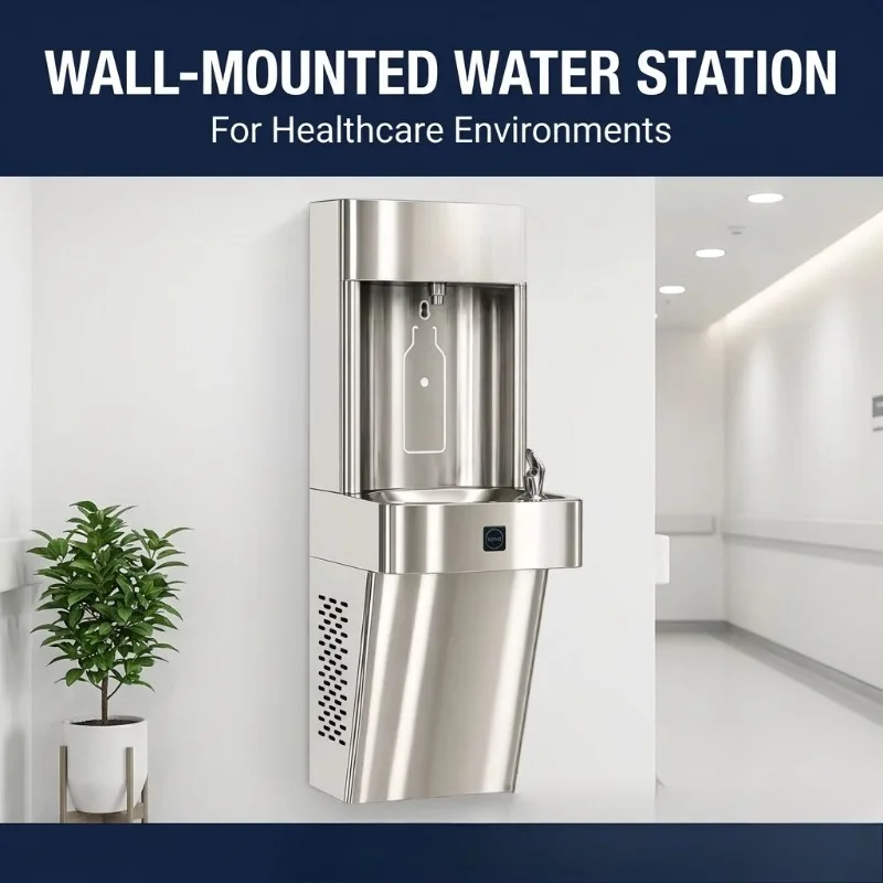 Water Garden commercial water dispenser, wall-mounted hospital corridor office building corridor hotel stainless steel cold