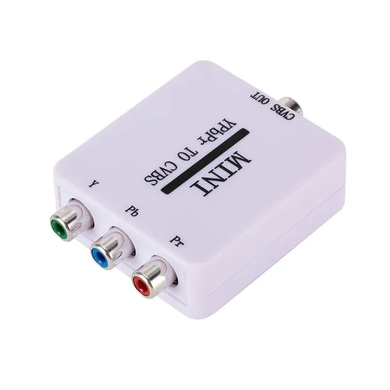 MINI YPBPR TO CVBS Video Converter Component to AV Adapter For TV Projector Monitor