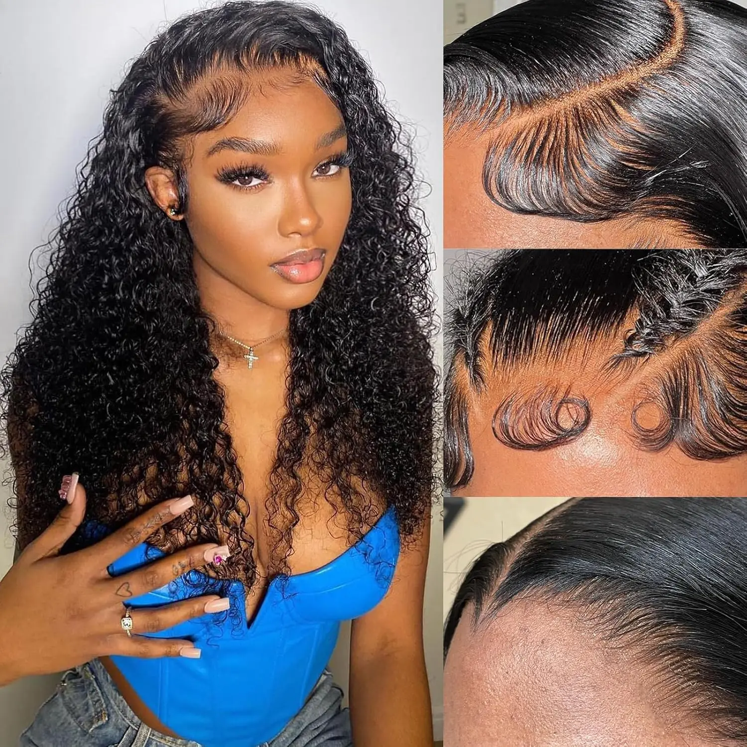 13x6 Loose Deep Wave 30 32 inch HD Lace Frontal Wig Human Hair 250 Density Brazilian 13x4 Curly Lace Front Wig For Women