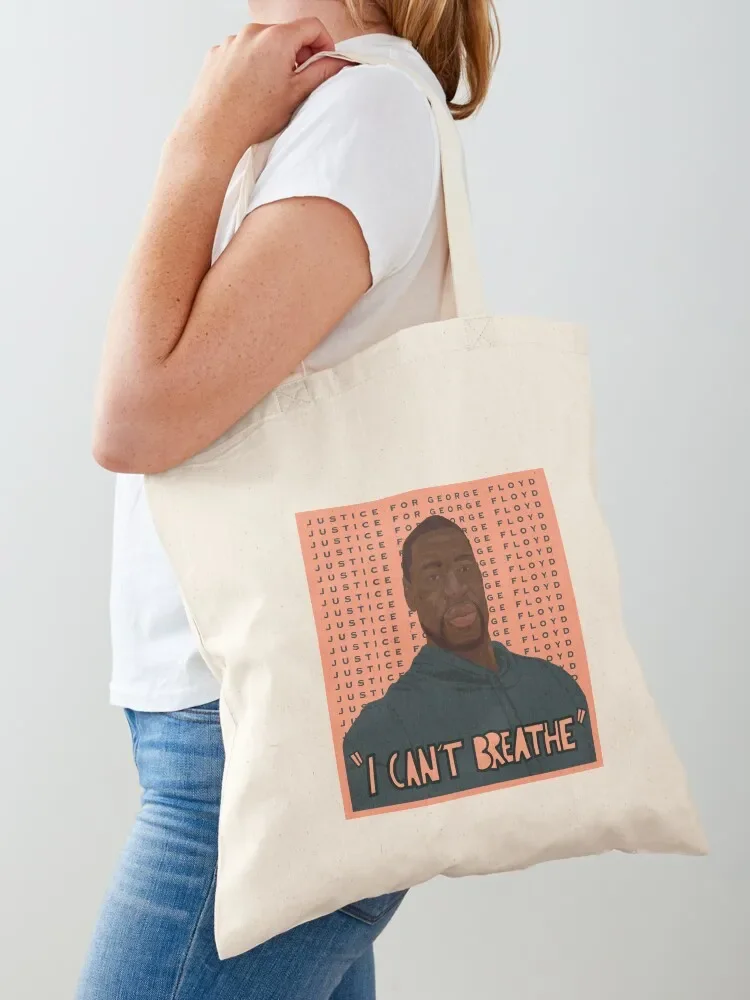

Justice for George Floyd Tote Bag the tote bag Cloth bags shopping bag logo free delivery bags