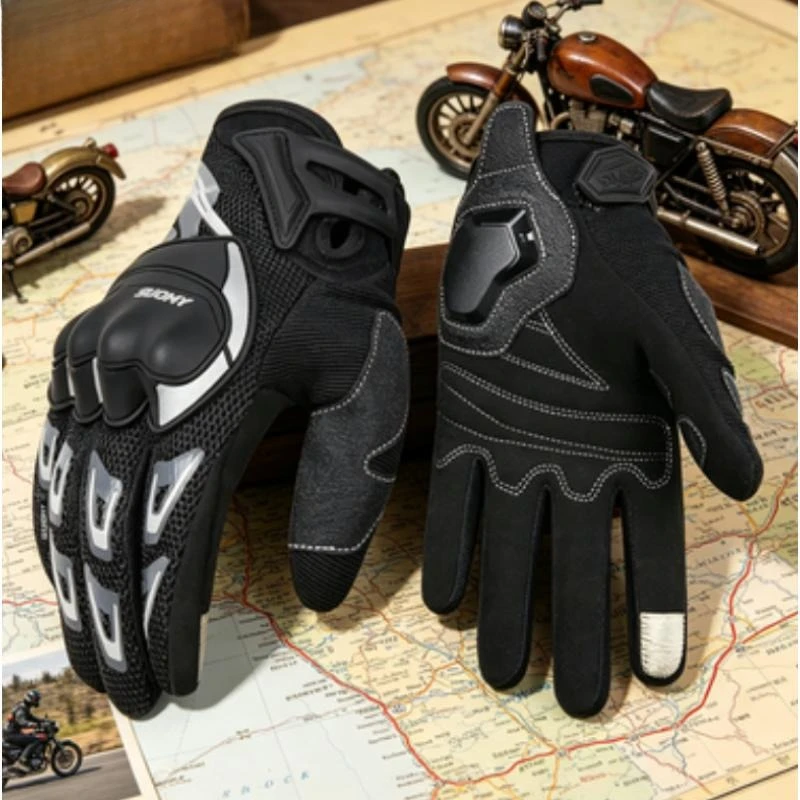 

Pink Breathable Moto Gloves Suomy Summer Touch Screen Motorcycle Biker Riding Gear
