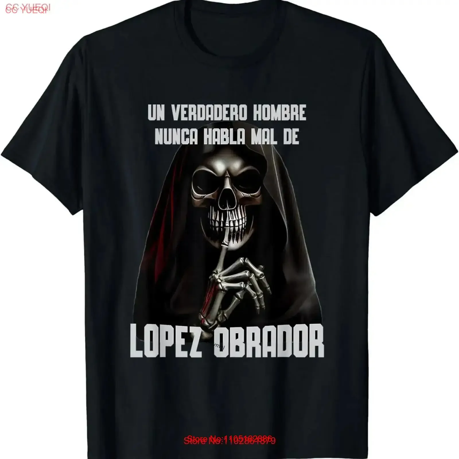 Un Verdadero Hombre Nunca Habla Mal de Lopez Obrador Meme T Shirt S 6XL vintage Washed Top For Everyday Wear streetwear