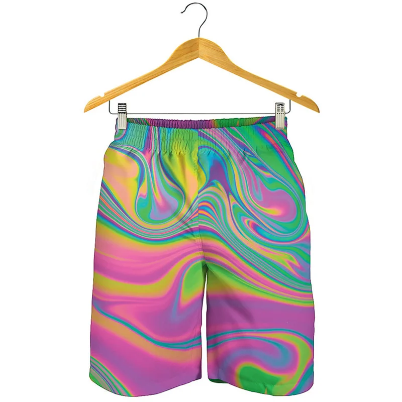 

Colorful Soap Bubble Pattern Short Pants Men Streetwear Summer Oversized Beach Shorts 3D Printed Surf Board Shorts Swim Trunks