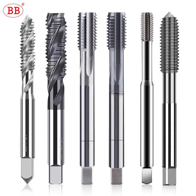 BB Machine Tap Internal Cooling CNC Carbide Thread Tool for Aluminum Steel Metal Coated